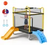 VEVOR Mini trampolína pre deti s 2 šmýkačkami, Náhľad obrázku produktu 1