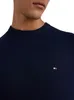 Maglione Tommy Hilfiger blu navy con scollo rotondo Anteprima dell’immagine prodotto 8