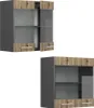 Küchenglasschrank Vicco R-Line Artisan-Eiche 60 cm, Model Produktbild-Vorschau 5