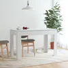 vidaXL Stół do jadalni biały 120x60x76 cm materiał Podgląd zdjęcia produktu 14