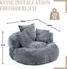 LVHOM Lazy Sofa mit 3 Kissen, Klassischer Sitzsack mit Produktbild-Vorschau 7