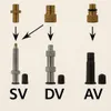 Fahrrad Ventil Adapter 6er Set Auto Ball Fahrradventil Produktbild-Vorschau 2