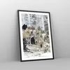 Gerahmtes Poster - Schwarzer Rahmen - Rudel Wölfe Winter - Produktbild-Vorschau 8