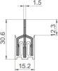 3P Phasenschiene Gabel 7-polig 12mmq PS/G Schiene Produktbild-Vorschau 10