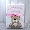 Personalisierte Babydecke 75x100 cm mit Namen & Datum – Produktbild-Vorschau 7