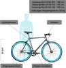 Galano Blade Fixie Fahrrad 28 Zoll Singlespeed 165 - 195 cm Produktbild-Vorschau 2
