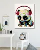 Diamondi - Diamond painting - PANDABÄR MIT KOPFHÖRERN, Produktbild-Vorschau 2