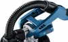 Close-up of a blue and black power tool with a flexible black hose attached. Podgląd zdjęcia produktu