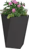 vidaXL Plantenbakken, 2 stuks, zwart, 50 x 50 x 75 cm, Productafbeelding-voorbeeld 3