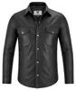 Lederhemd Herren Motorradhemd Lederjacke, Größe:52/L, Produktbild-Vorschau 7