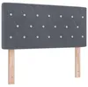 vidaXL Boxspringbett mit Matratze und LED Dunkelgrau 90 x Produktbild-Vorschau 5