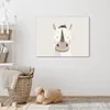 Leinwand Bilder 70x50 cm - Kinder Beige - Rhinozeros, Produktbild-Vorschau 5
