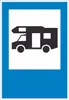 Campingplatz Wohnmobil Schild A5 (148x210mm) Produktbild-Vorschau 1
