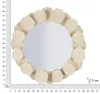 Wandspiegel aus cremefarbenem Metall cm 85x7,5x85 Produktbild-Vorschau 7