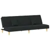 vidaXL Schlafsofa Schwarz Stoff Produktbild-Vorschau 1