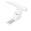 Close-up shot of a white refrigerator door handle mechanism. Produktbild-Vorschau