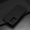 A black flip phone case is shown on a black surface. Produktbild-Vorschau