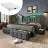 Abrihome Polsterbett 160x200cm mit Matratze und 4 Produktbild-Vorschau 1