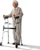 An elderly man stands with a walker. Náhľad obrázku produktu