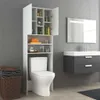 vidaXL Szafka pod pralkę biała 64x25,5x190 cm Podgląd zdjęcia produktu 9
