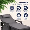 CASARIA® Sonnenliege mit Rollen 7cm Auflage Extra Breit Produktbild-Vorschau 9