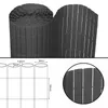 Jiubiaz Sichtschutzmatte PVC Sichtschutzzaun Windschutz fur Produktbild-Vorschau 2