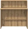 A front view of a wooden reception desk. Anteprima dell’immagine prodotto