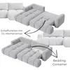 MORELLO Cloud Ecksofa Bouclé mit DL-Mechanismus, Produktbild-Vorschau 3