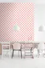 ESTAhome Tapeta motyw kratki różowymIbiałym 53 cm x 10.05 m Podgląd zdjęcia produktu 5