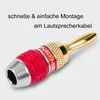 Bananenstecker 4mm schraubbar NEXMEX 24k vergoldet Produktbild-Vorschau 13