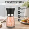 Salz und Pfeffermühle 2er Set aus Glas, Gewürzmühle mit Produktbild-Vorschau 5