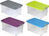 BigDean Eurobox mit Deckel und Rollen Stahlgrau 60x40x33cm Produktbild-Vorschau 3