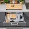 Relaxdays Schubladentrenner, 4er Set, verstellbare Produktbild-Vorschau 2