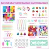 Loom-Bänder Set 5000+ Stück mit Webrahmen, DIY Produktbild-Vorschau 2