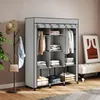 Stoffkleiderschrank mit 2 Kleiderstangen und 8 Produktbild-Vorschau 10
