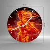 Wanduhr - Rund - Glasuhr - Frau Flammen Illustration - Produktbild-Vorschau 3
