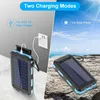 Solar Powerbank 30000mAh mit 2 Outputs, LED Licht, Solar Produktbild-Vorschau 3