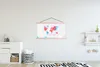 MuchoWow® Textilposter Karte - Aquarellfarbe - Text - Weiß Produktbild-Vorschau 2