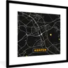 MuchoWow® Gerahmtes Poster Stadtplan - Karte - Deutschland Produktbild-Vorschau 1