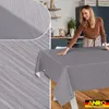 Tischdecke Wachstuch Einfarbig Grau Robust Wasserabweisend Produktbild-Vorschau 5