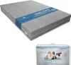 A mattress and its packaging are shown against a white background. Produktbild-Vorschau