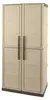 Garten-Schrank Beige - Outdoor-Schrank 39x70x165 cm Produktbild-Vorschau 2