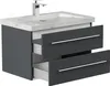 Badmöbel Marmor Carrara White YAMO 75 cm 1 Hahnloch Produktbild-Vorschau 4