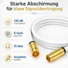 8 m Antennenkabel für TV Kabelfernsehen HD 4K 135dB Koaxial Produktbild-Vorschau 7