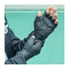Guanti da moto Rockbros in pelle nera con protezione nocche Anteprima dell’immagine prodotto 2