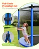 VEVOR trampolino da esterno a terra 244 x 244 cm con rete Anteprima dell’immagine prodotto 3