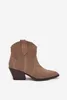 Slip-on Damen Cowboy-Stiefeletten Aus Natürlichem Wildleder Produktbild-Vorschau 8