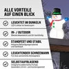 MONZANA® Aufblasbarer Schneemann XL 120cm LED Beleuchtet Produktbild-Vorschau 7
