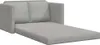 vidaXL Divano a terra con funzione letto Grigio chiaro Anteprima dell’immagine prodotto 4