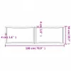 Tischplatte 180x50x(2-6) cm Massivholz Behandelt Baumkante Produktbild-Vorschau 9